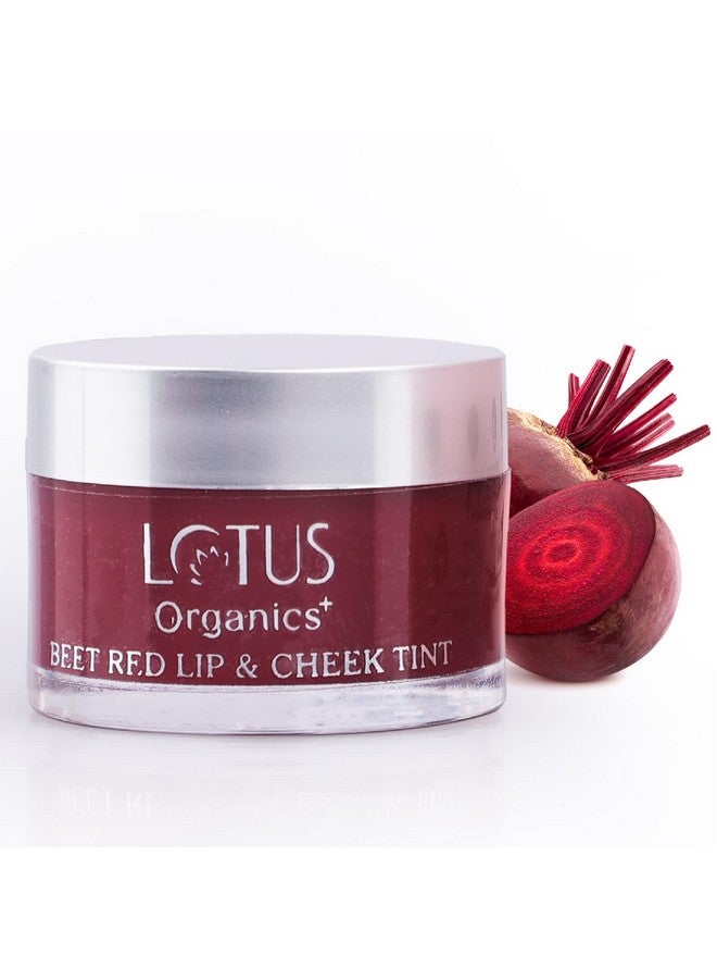 Lotus Organics+ Beet Red Lip & Cheek Tint |Natural Organic & Youthful Glow|All Skin Types|10Gm  - Image 1
