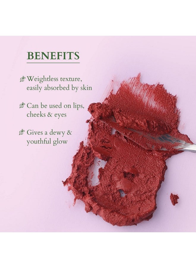 Lotus Organics+ Beet Red Lip & Cheek Tint |Natural Organic & Youthful Glow|All Skin Types|10Gm  - Image 4