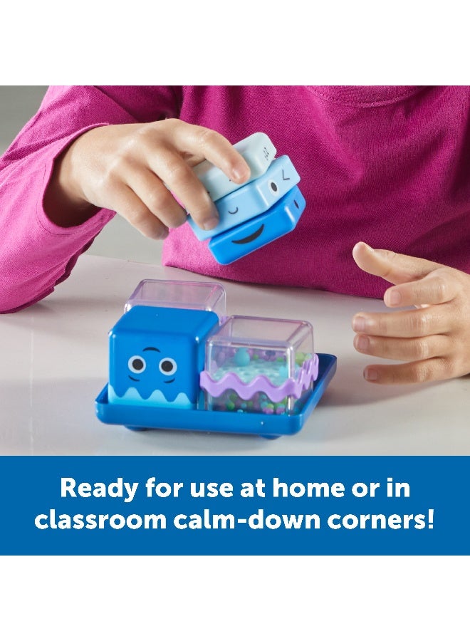 ليرننج ريسورسز مجموعة مكعبات حسية لتهدئة الأطفال من Learning Resources، مكونة من 4 ألعاب فيدجيت مهدئة مع صينية لتنظيم المشاعر والتركيز، مناسبة للأعمار من 4 سنوات فما فوق - Image 3