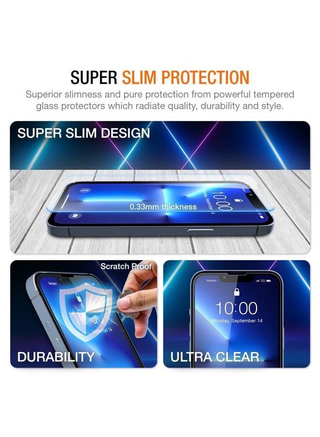 Trianium Screen Protector Compatible for iPhone 13 Pro Max 2021 3 Pack 6.7 inch Tempered Glass 9H Film - HD (w/Alignment Case Tool included) - Image 3