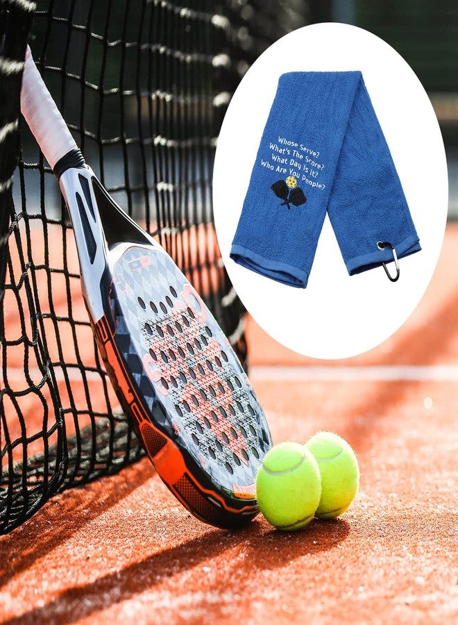 LEVLO Funny Pickleball Lovers Gifts Whose Serve What's The Score Sports Towels for The Pickleball Player (Whose Serve) - Image 4