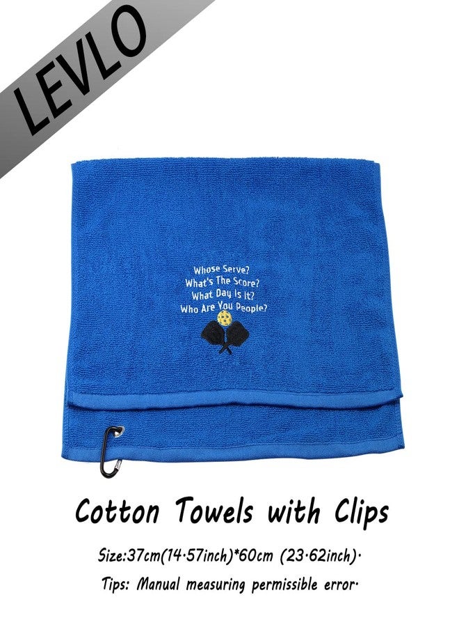 LEVLO Funny Pickleball Lovers Gifts Whose Serve What's The Score Sports Towels for The Pickleball Player (Whose Serve) - Image 2