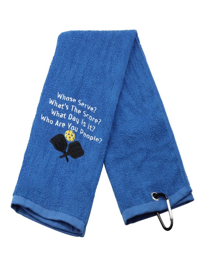 LEVLO Funny Pickleball Lovers Gifts Whose Serve What's The Score Sports Towels for The Pickleball Player (Whose Serve) - Image 5