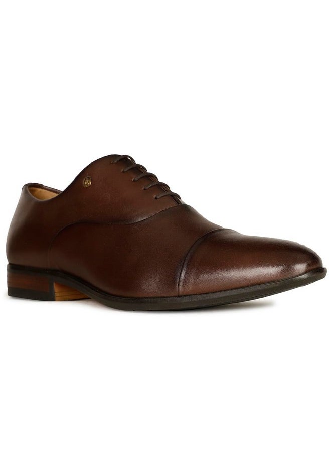 Hush Puppies - Hush Puppies Men's Florian Toe Cap Formal (8244889_Dark Brown_9 UK) - Image 1