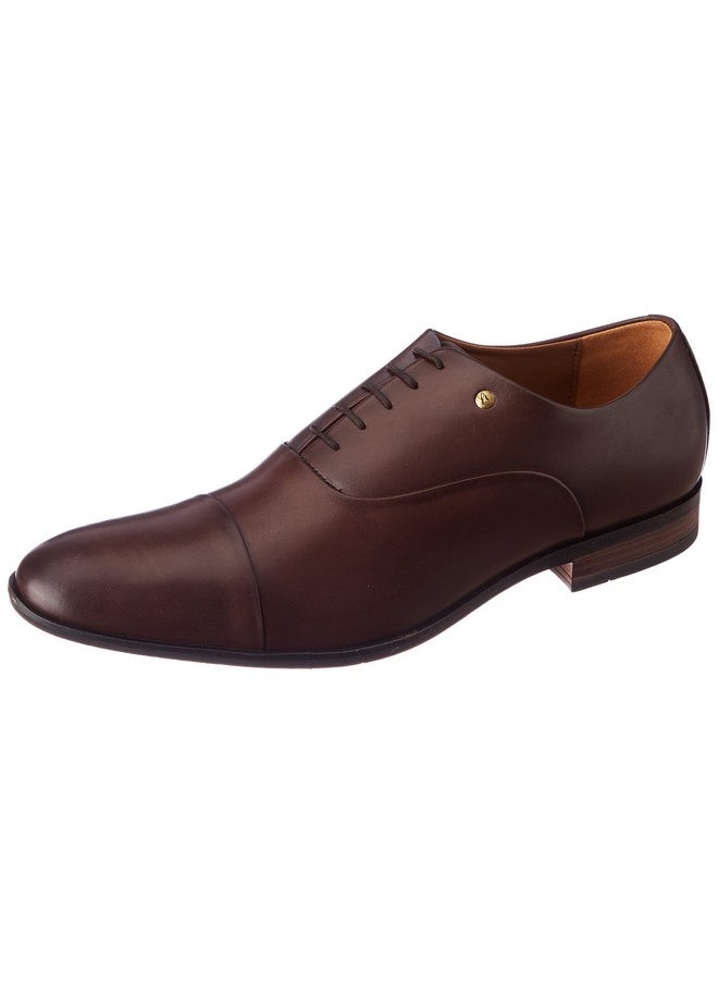 Hush Puppies - Hush Puppies Men's Florian Toe Cap Formal (8244889_Dark Brown_9 UK) - Image 1