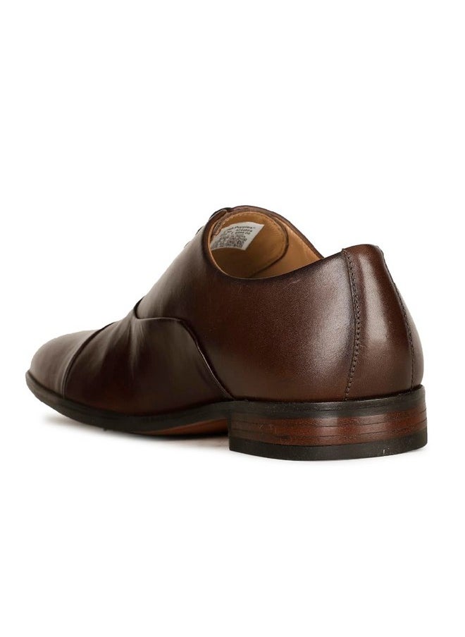 Hush Puppies - Hush Puppies Men's Florian Toe Cap Formal (8244889_Dark Brown_9 UK) - Image 1
