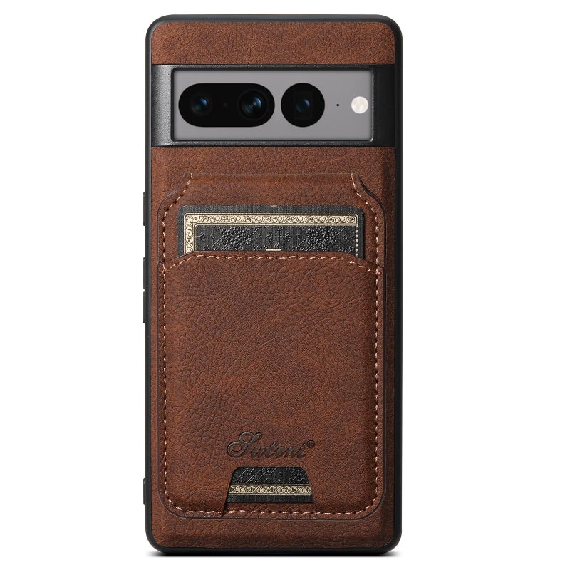 Suteni For Google Pixel 10 Pro H16 Litchi Texture Leather Detachable Wallet Back Phone Case(Brown) - Image 1