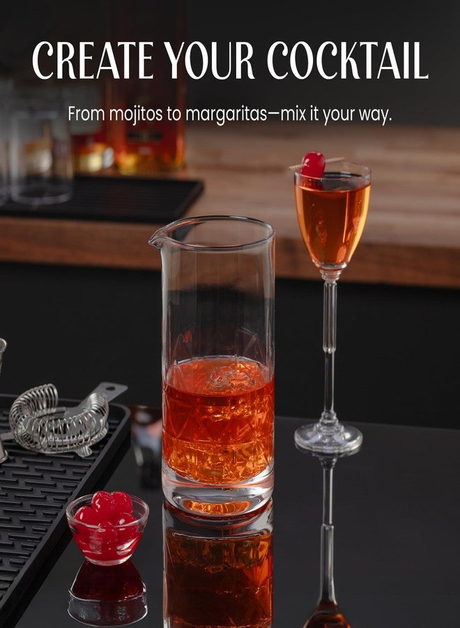 Mixology & Craft 24oz Crystal Cocktail Mixing Glass - Essential Bar Tool - Image 3