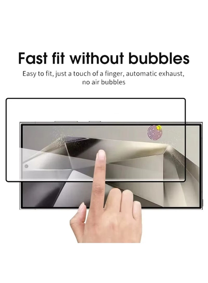 YJS Screen Protector for Samsung Galaxy S25 Ultra Tempered Glass Screen Protector Full Glue Edge to Edge 9H Hardness Anti Fingerprint Scratch Resistance Glass for Samsung Galaxy S25 Ultra - Image 5