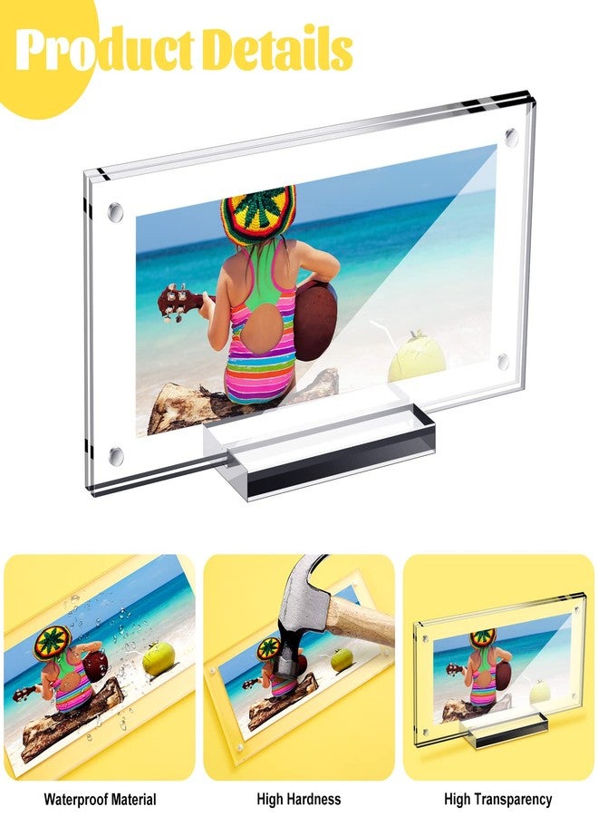 Chunful 3 Pcs Dollar Bill Holder Acrylic Display Dollar Case Currency Ticket Protector Paper Money Frame for Bill Collectors Collection, 7.3 x 3.5 Inch - Image 3