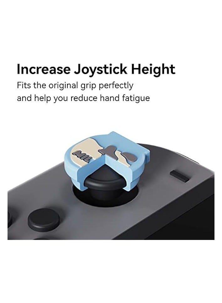 PROMASS Cute Silicone Joycon Thumb Grip Caps, Joystick Cover Compatible with Nintendo Switch/OLED/Switch Lite,4PCS - Dairy Cow - Image 3