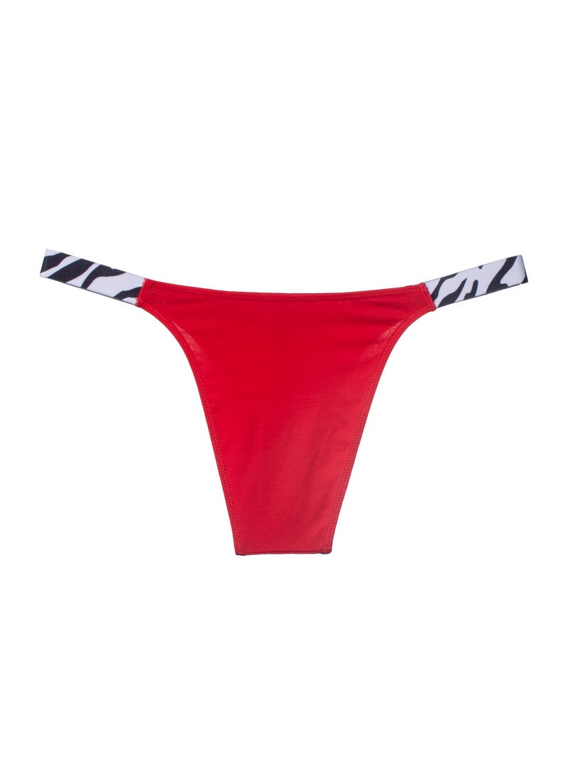 Generic - Ladies Cotton Thong Panties Semi-Coverage Comfy Underwear White - Image 1