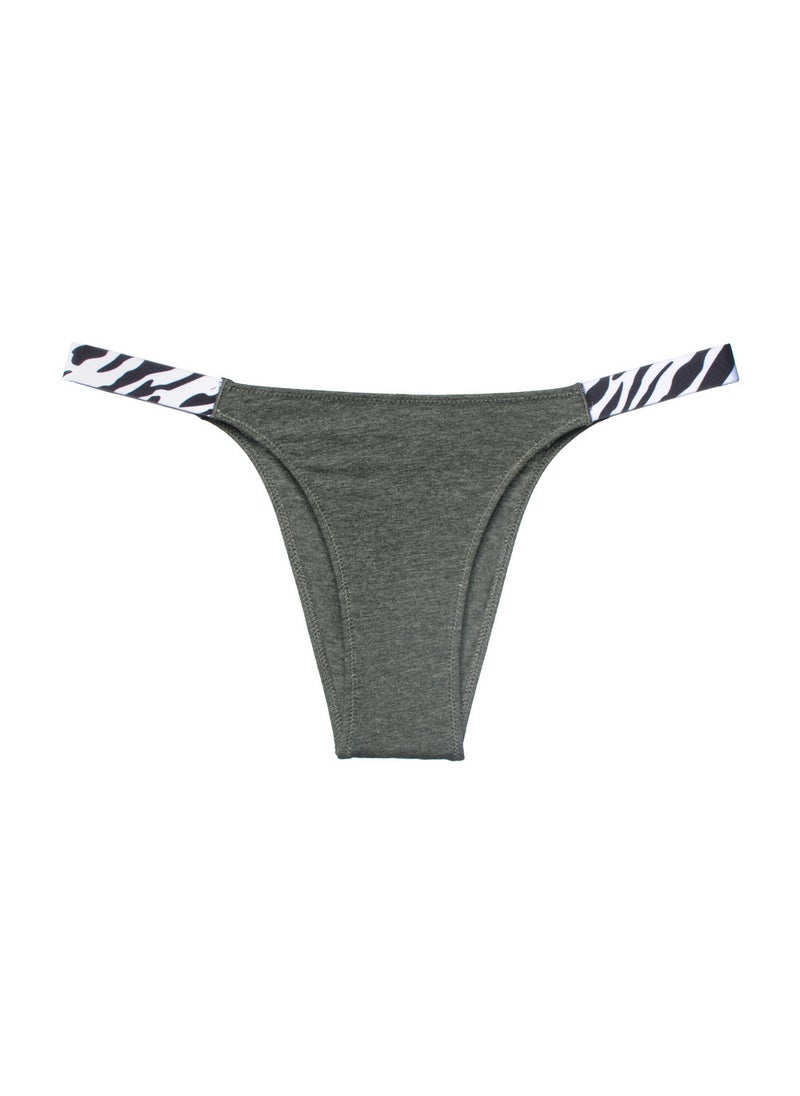 Generic - Ladies Cotton Thong Panties Semi-Coverage Comfy Underwear White - Image 1