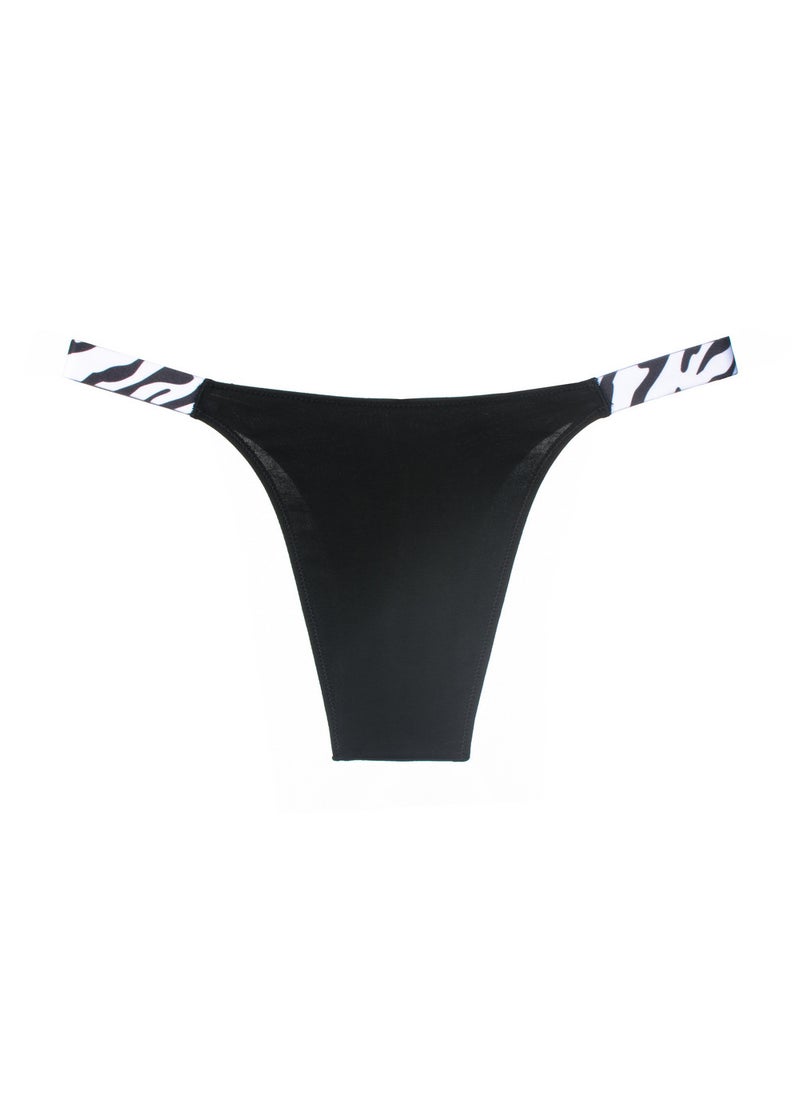 Generic - Ladies Cotton Thong Panties Semi-Coverage Comfy Underwear White - Image 1