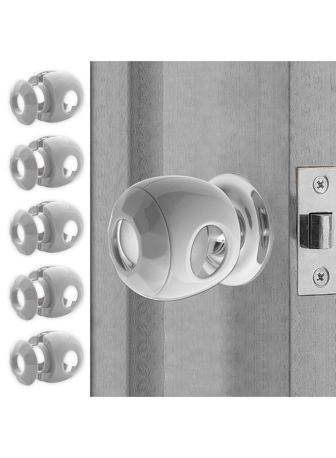 Driddle New & Improved - Door knob Baby Safety Cover - 5 Pack - Deter Little Kids from Opening Doors with A Child Proof Door Handle Lock - Driddle - Image 1