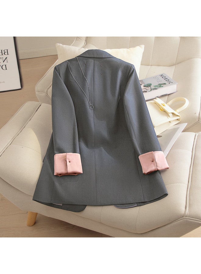 Cypress House new Autumn Women's Fashion Long-sleeve Loose Jacket With Plus Sizes - Image 3