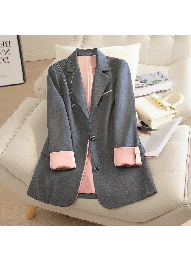 Cypress House new Autumn Women's Fashion Long-sleeve Loose Jacket With Plus Sizes - Image 4