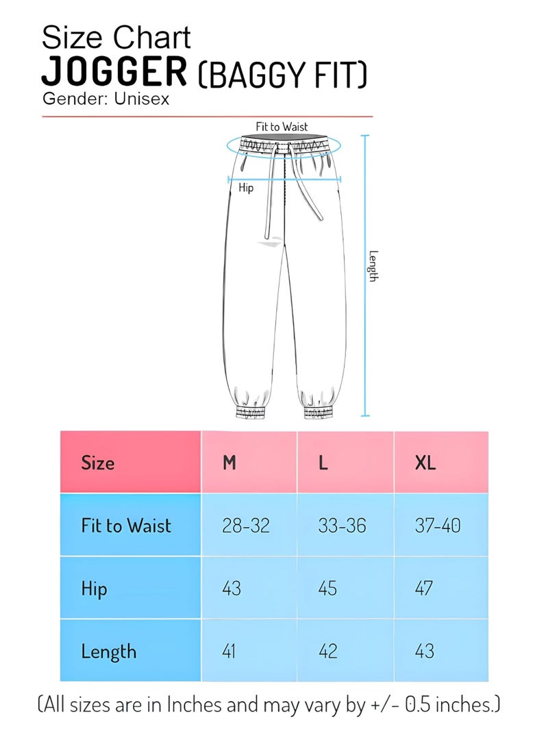 ComicSense.xyz Unisex Anime Joggers for Men & Women, Cursed Printed Baggy Fit Track Anime Pants - X-Large Black - Image 4