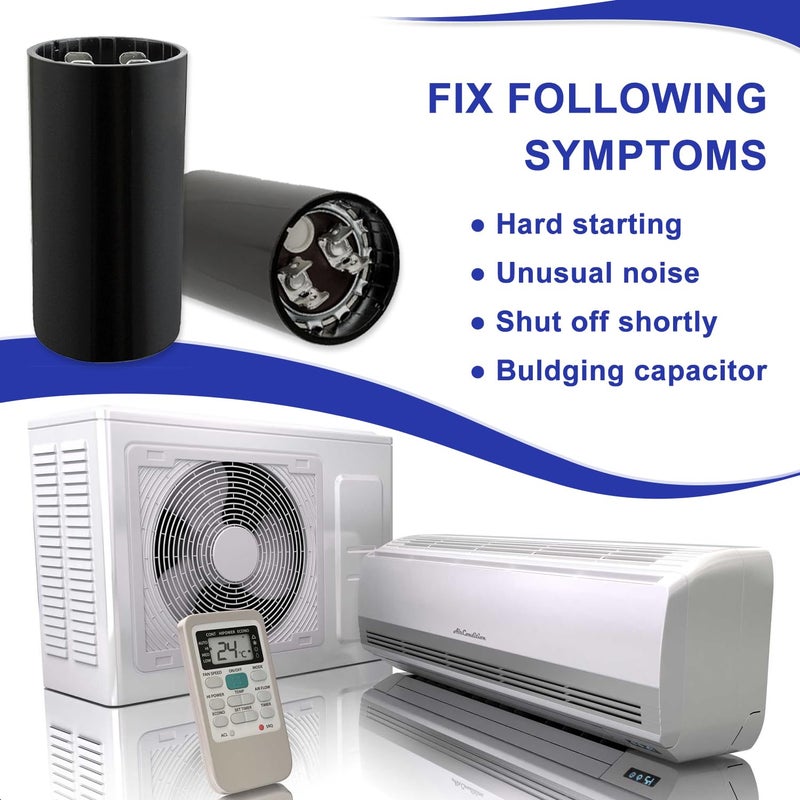 BOJACK 53-64µf/Mfd 250Vac 50/60Hz AC Round Motor Start Capacitor - Image 4