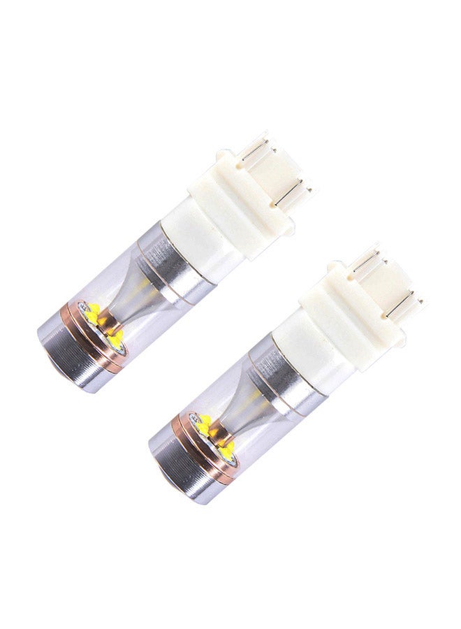 Loquat 2-Piece T25/3157 Dual Wires 2300 LM 6000K 30W 6 LED CREE Canbus Car Brake Light - Image 1