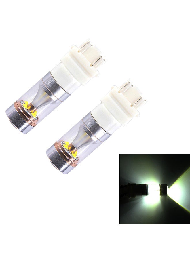 Loquat 2-Piece T25/3157 Dual Wires 2300 LM 6000K 30W 6 LED CREE Canbus Car Brake Light - Image 2