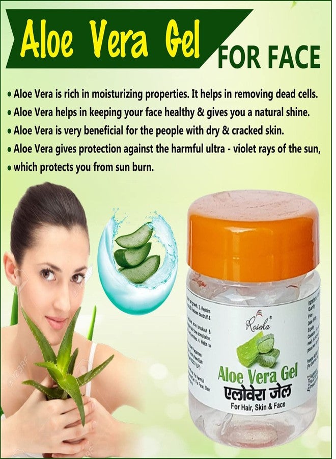 Roseka Aloe Vera Gel For Moisturized Skin Hydration Scars Dryness Dark Spots Acne | All Skin (100g, Pack Of 1) - Image 4