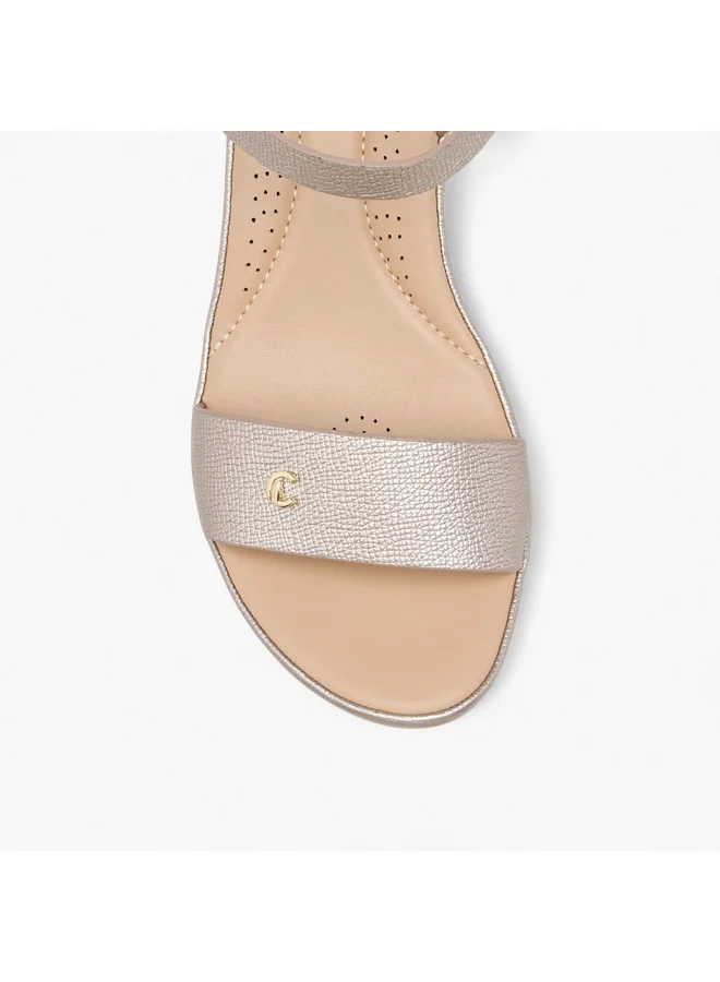 Le Confort Women Textured Strap Sandals with Block Heel