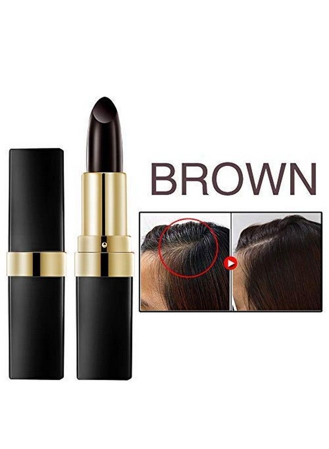 La Milee Lamilee Hair Color Dye Pencil For Roots Onetime Hair Dye Pencil Instant Brown Root Coverage Hair Color Pencil Temporary Brown Hair Colour Pencil 3.8G Brown  - Image 5