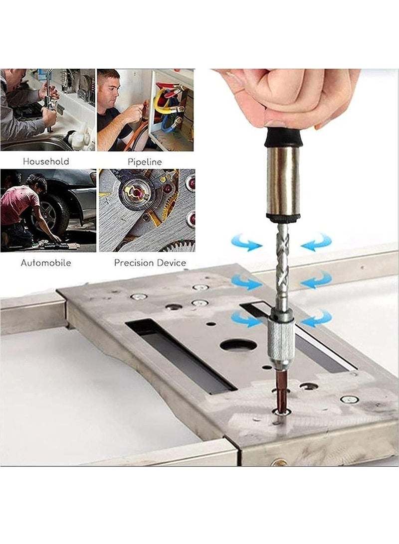 KASTWAVE Push-Pull Ratchet Screwdriver, Semi-automatic Adjustment Spiral Ratchet Screwdriver with 5 Replaceable Heads - Easy Disassembly and Assembly in Life Use - Image 4