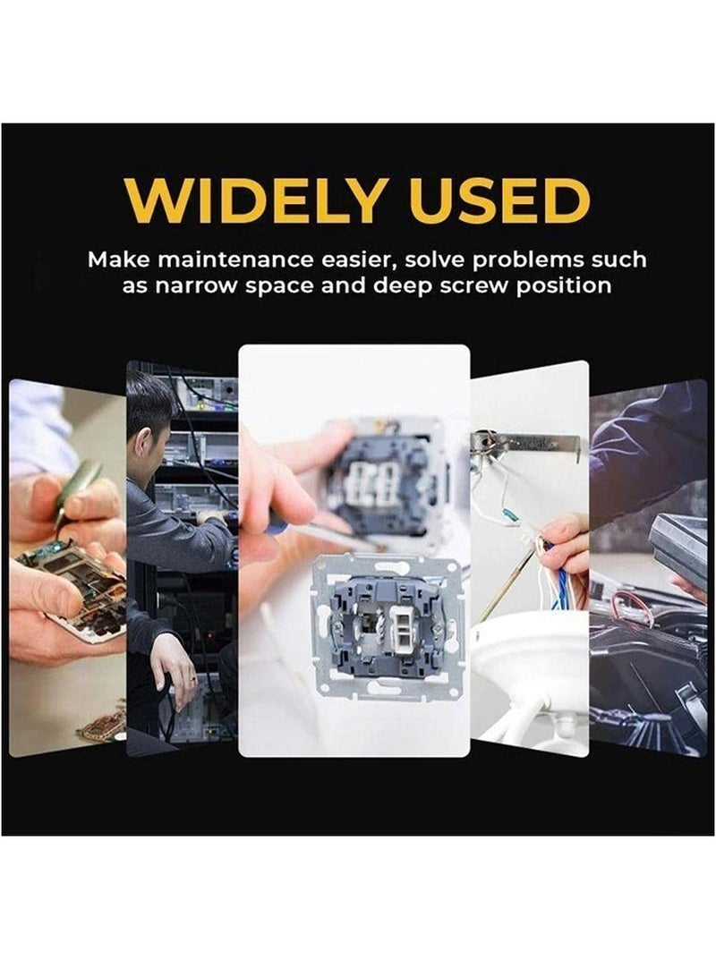 KASTWAVE Push-Pull Ratchet Screwdriver, Semi-automatic Adjustment Spiral Ratchet Screwdriver with 5 Replaceable Heads - Easy Disassembly and Assembly in Life Use - Image 5