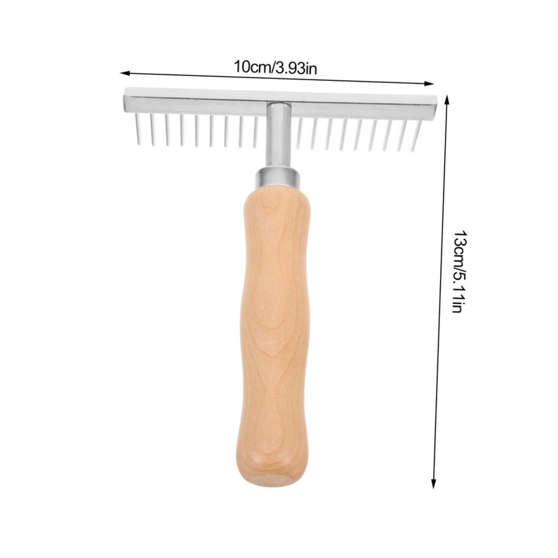 Wooden Handle Pet Hair Comb Broom Dog Grooming Tool Advantage Hair Remover - Image 3