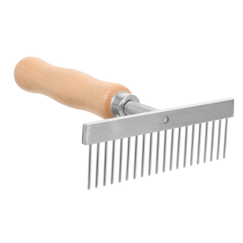 Wooden Handle Pet Hair Comb Broom Dog Grooming Tool Advantage Hair Remover - Image 2