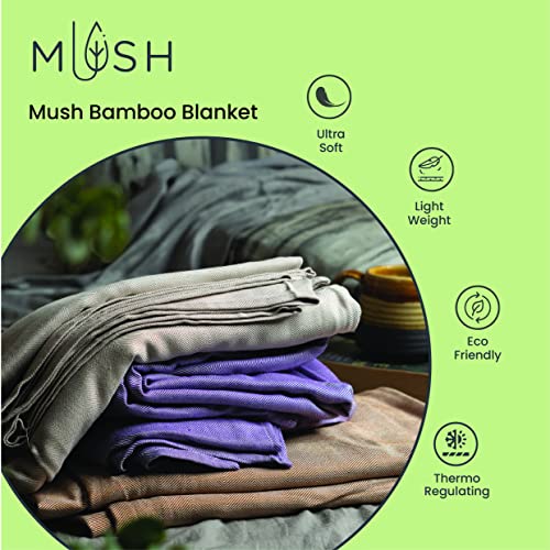 Mush Ultra-Soft, Light Weight & Thermoregulating, All Season 100% Bamboo Blanket & Dohar (Brown, Small - 3.33 x 4.5 ft) - Image 4