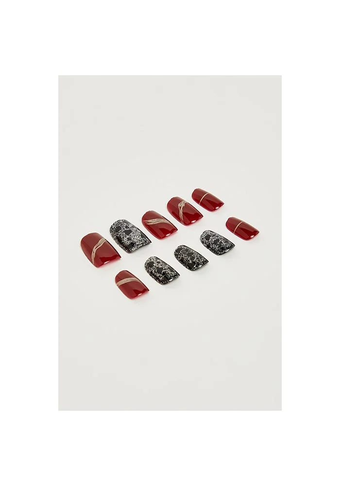 R&b Wearable Stick-On Nails Set