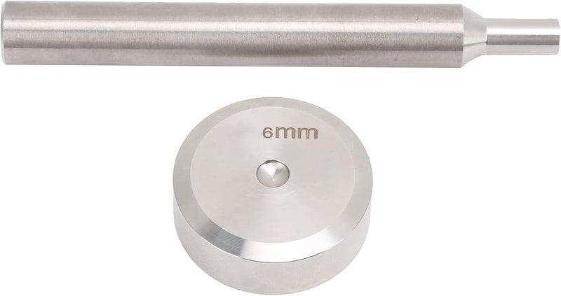 klarako Rivet Punch, Ergonomic Durable Rivet Setting Tool Stainless Steel Flat Head Hardware Tool for Leather Craft Professionals for Hobbyists - Image 1