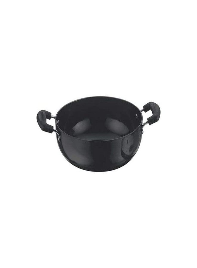 RBGIIT Hard Anodised Induction Kadhai 3 mm Thick - 2 Liters - Heavy Quality with SS Lid Induction Bottom Cookware Set (Hard Anodised, 1 - Piece)_4 - Image 5