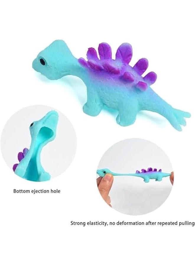 Signaturte Slingshot Dinosaur Finger Toys, Slingshot Dinosaur Finger Toys, Flick Stretchable Dino Catapult, Rubber Flying Dino Shooter Game, Exciting Flying Rubber Dinosaurs (30 Mix) - Image 2