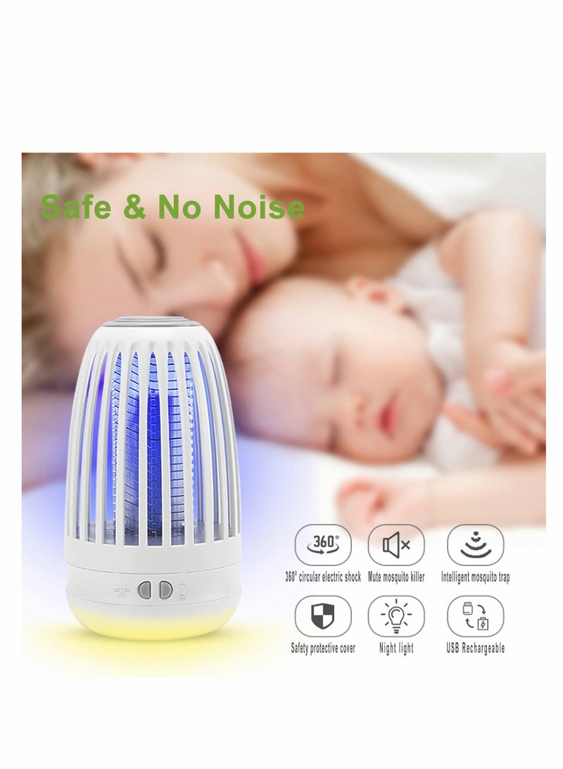 Electric Mosquito Killer Lamp with Night Light, Effective Bug Zapper for Indoor and Outdoor Pest Control - Image 4