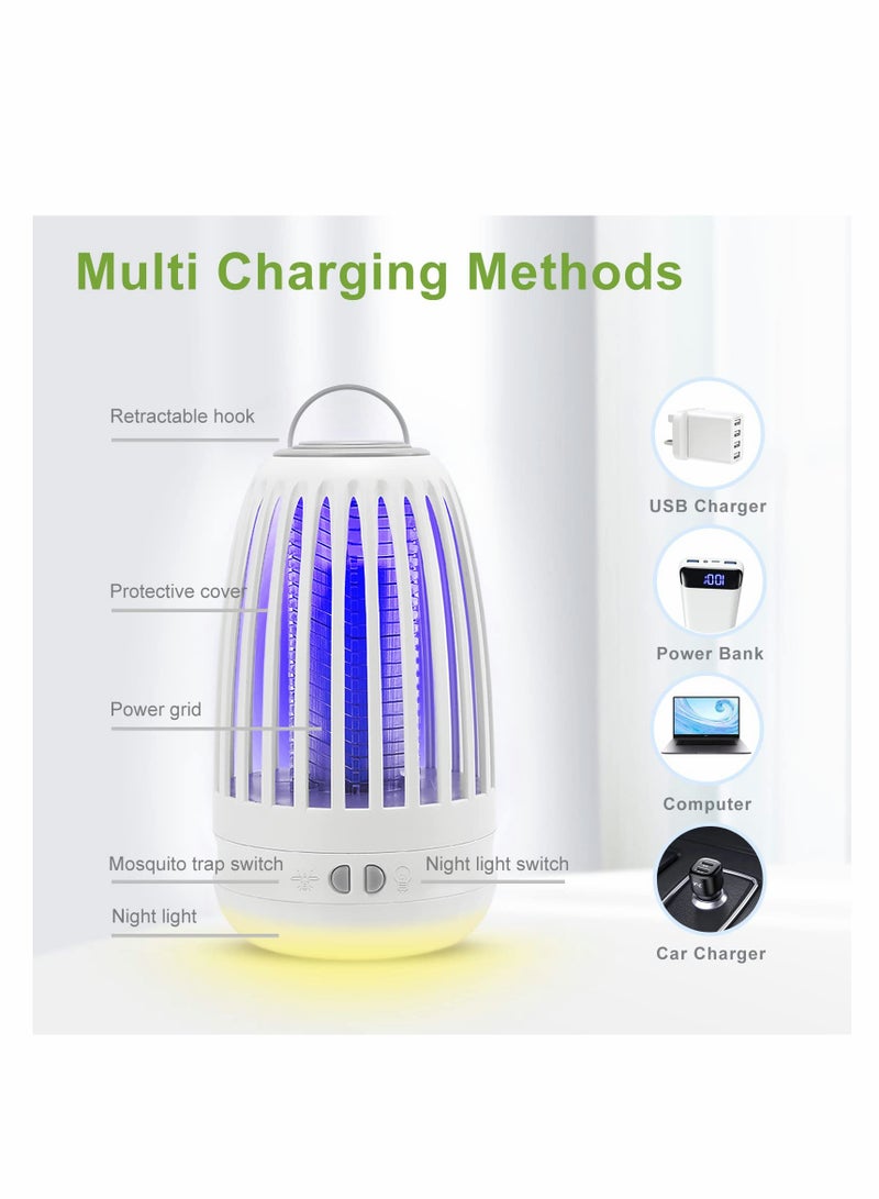 Electric Mosquito Killer Lamp with Night Light, Effective Bug Zapper for Indoor and Outdoor Pest Control - Image 3
