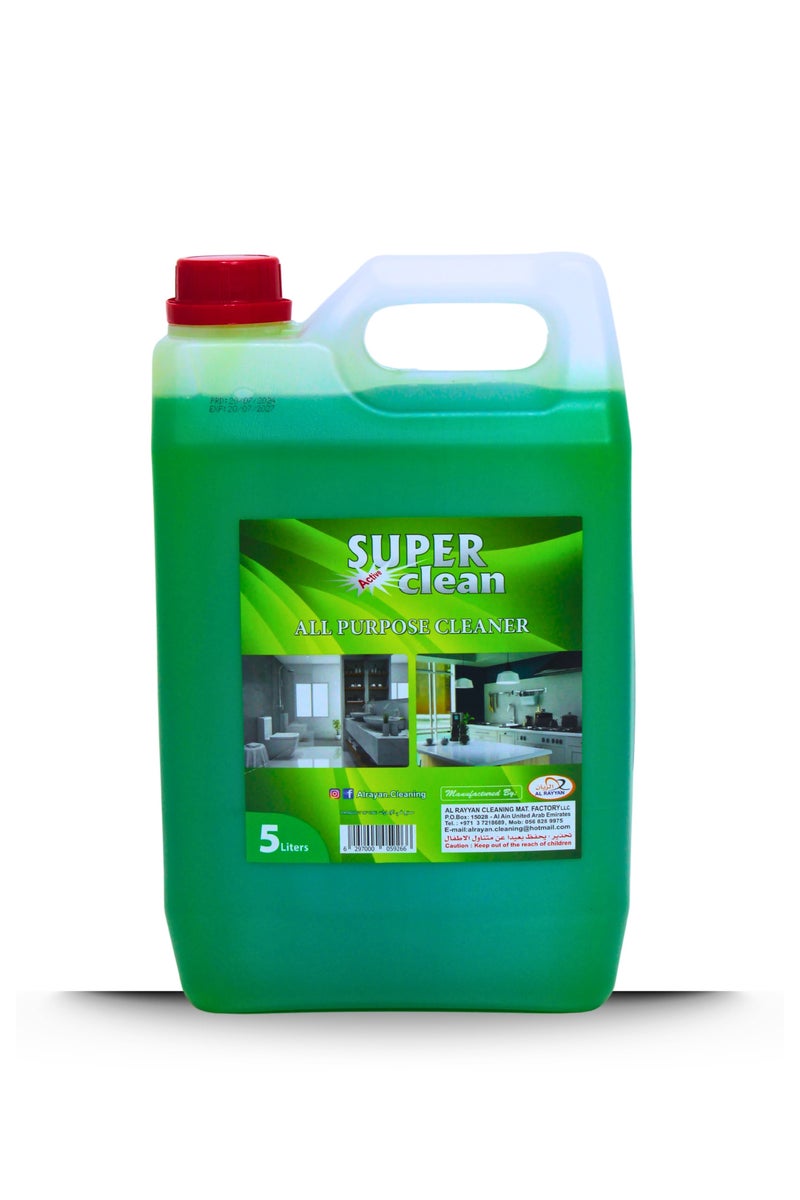 سوبر كلين منظف متعدد الأغراض 5 لتر – حل تنظيف شامل للأسطح في المنازل والمكاتب والمرافق التجارية - Image 1