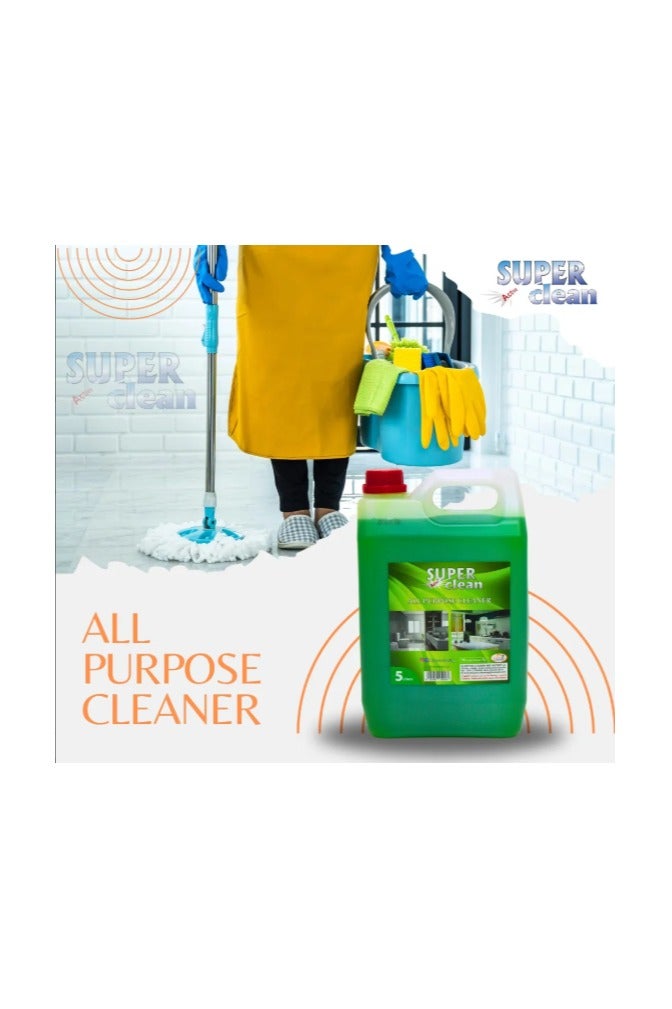 سوبر كلين منظف متعدد الأغراض 5 لتر – حل تنظيف شامل للأسطح في المنازل والمكاتب والمرافق التجارية - Image 2