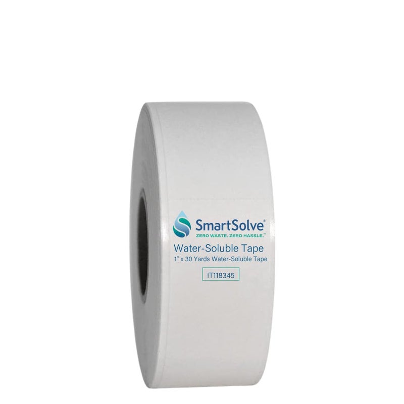 SmartSolve Water-Soluble Tape | 1â€ x 30 Yards | Dissolves Quickly in Water | Self Adhesive | Mask for Hydrographics & Double Dipping | Crafts & Labels | Biodegradable | Eco-Friendly - Image 1