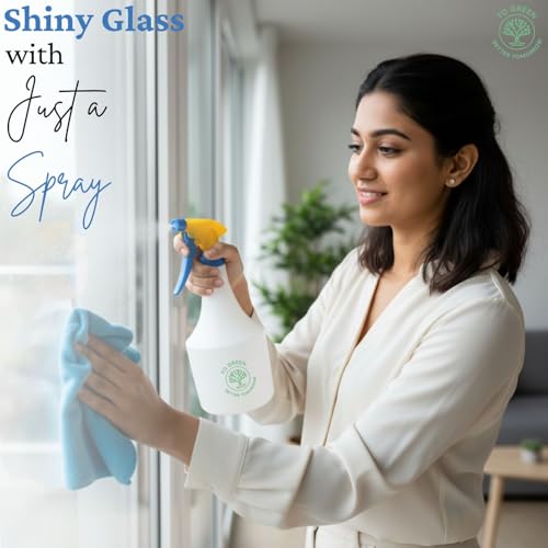 Yo Green Multipurpose Sprayer Hand Powered Water Spray Bottle for Gardening Sanitising Car & Bike Wash Home & Garden — Heavy-Duty Pesticide/Fertilizer/Mist Pump, Adjustable Nozzle (White 1 Liter) - Image 4