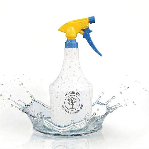 Yo Green Multipurpose Sprayer Hand Powered Water Spray Bottle for Gardening Sanitising Car & Bike Wash Home & Garden — Heavy-Duty Pesticide/Fertilizer/Mist Pump, Adjustable Nozzle (White 1 Liter) - Image 1