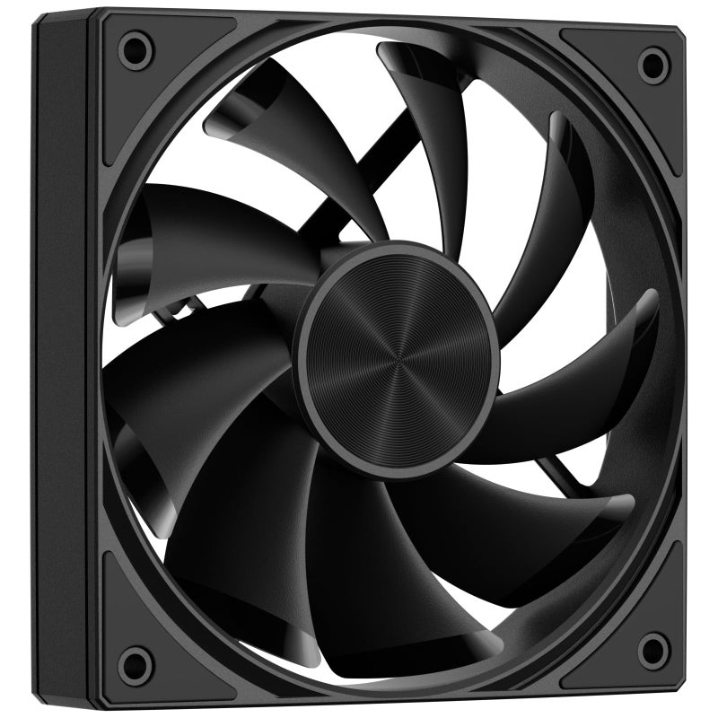 upHere 120mm Computer Case Fan with PWM 4-Pin Interface High Performance Cooling Low Noise for Enhanced PC Cooling Black U3K1 - Image 1