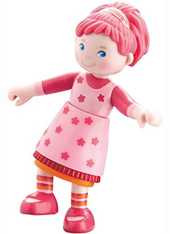 HABA - Little Friends Lilli 4" Bendy Girl Doll Figure With Pink Hair - Image 1