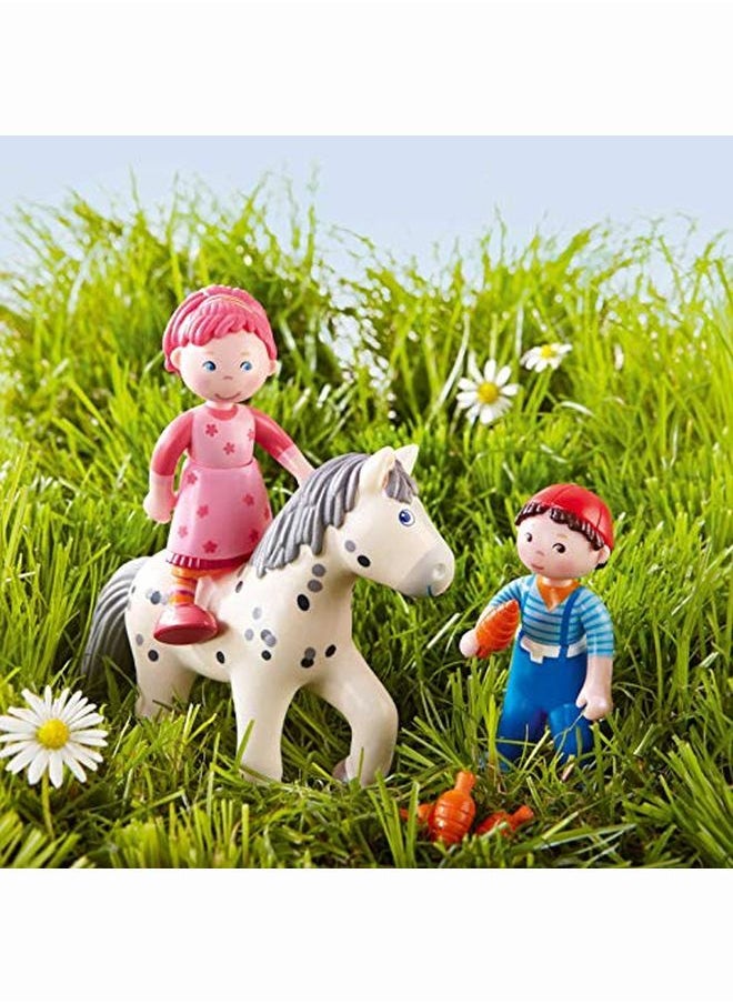HABA - Little Friends Lilli 4" Bendy Girl Doll Figure With Pink Hair - Image 1
