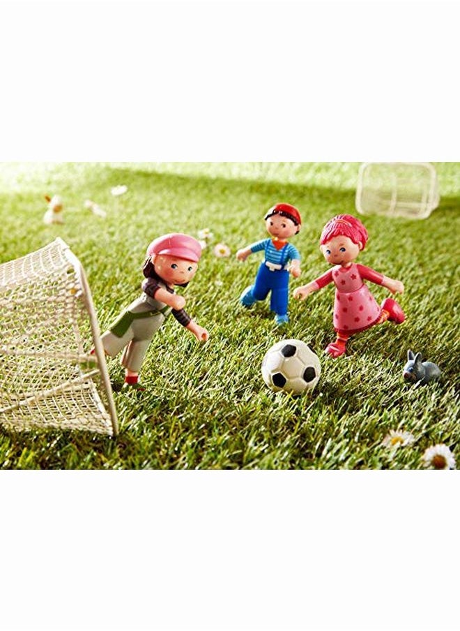 HABA - Little Friends Lilli 4" Bendy Girl Doll Figure With Pink Hair - Image 1