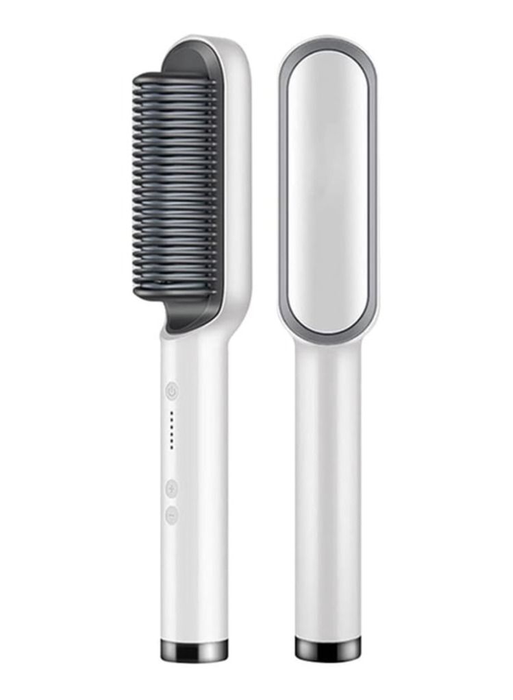 DubaiGallery Hair Straightener Brush, Hair Straightening Iron Comb, Fast Heating & Built with 5 Temp Settings & Anti-Scald, Perfect for Professional Salon at Home Hair Styler - Image 1