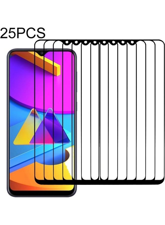 بي جي إم مجموعة لاصقات حماية للشاشة من الزجاج المقوى لهاتف سامسونج جالاكسي M10S مكونة من 25 قطعة لون شفاف - Image 1